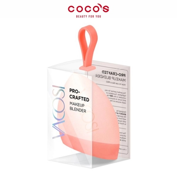 Bông Phấn Vacosi Pro-Crafted Makeup Blender Vát Xéo Phủ Silicone PH06