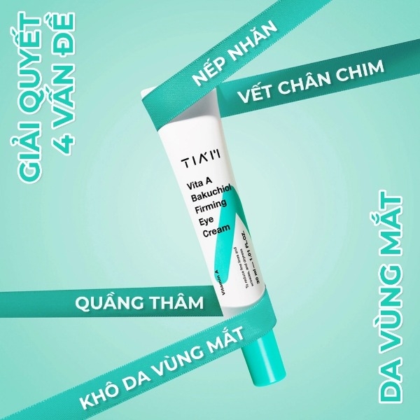 Kem Dưỡng Mắt Tia'm Vita A Bakuchiol Firming Eye Cream Giảm Nếp Nhăn, Mờ Quầng Thâm 30ml
