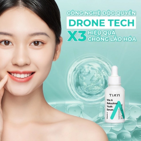 Tinh Chất Tia'm Vita A Bakuchiol Youth Serum Dưỡng Da Và Chống Lão Hóa 40ml