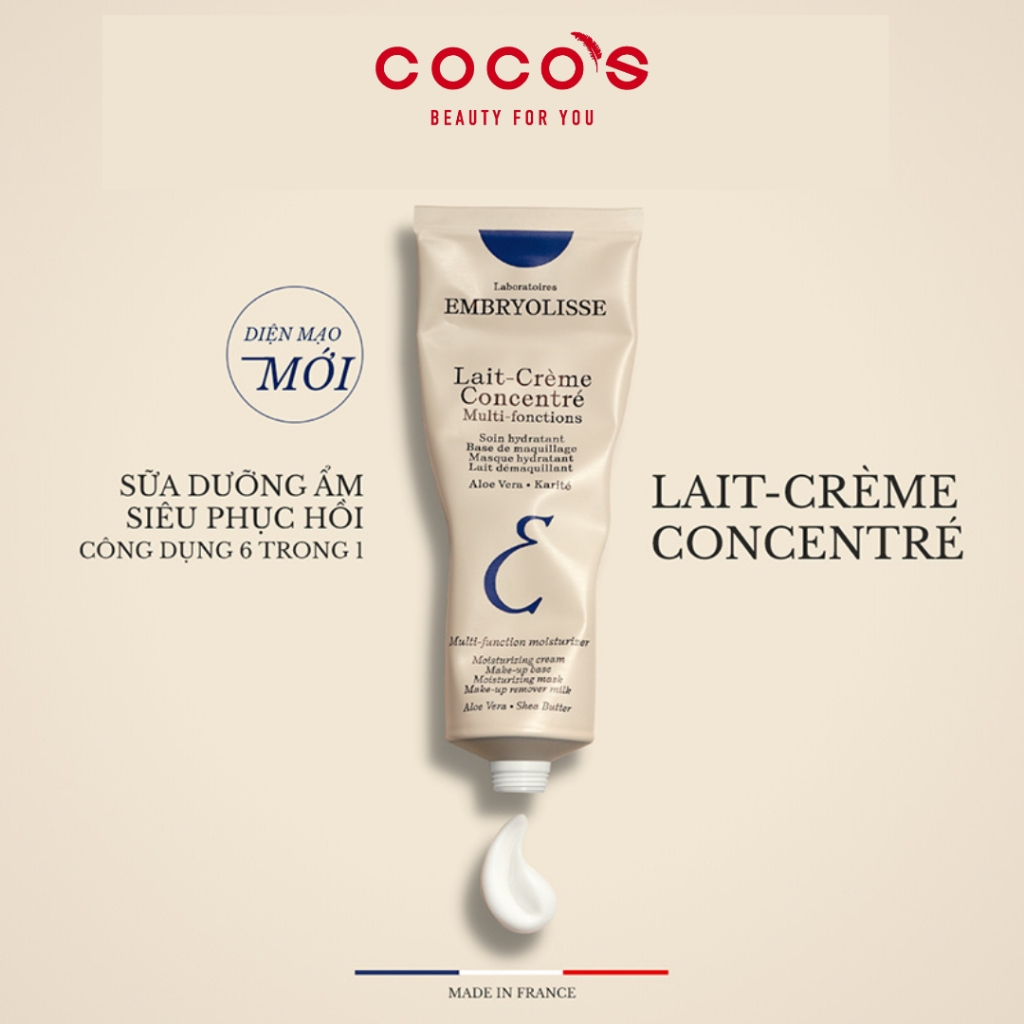 Kem Dưỡng Ẩm Siêu Phục Hồi Da Embryolisse Lait-Crème Concentré 30ml/75ml