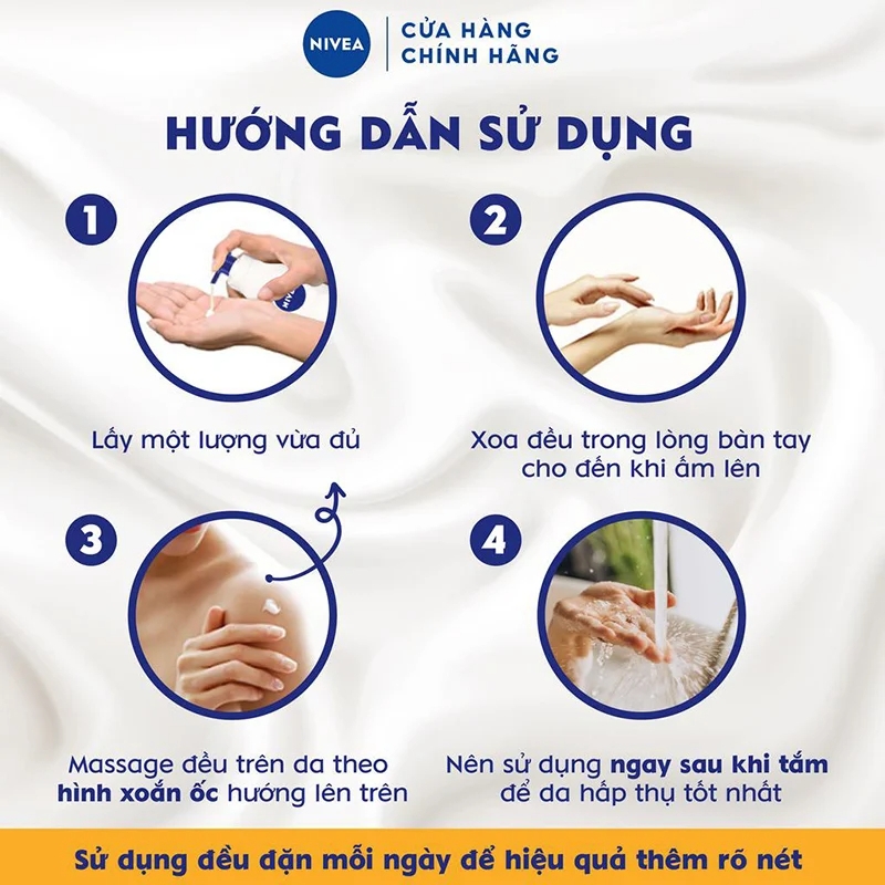 Sữa Dưỡng Thể Nivea Extra Bright Body Lotion Dưỡng Sáng Da Căng Mịn 350ml