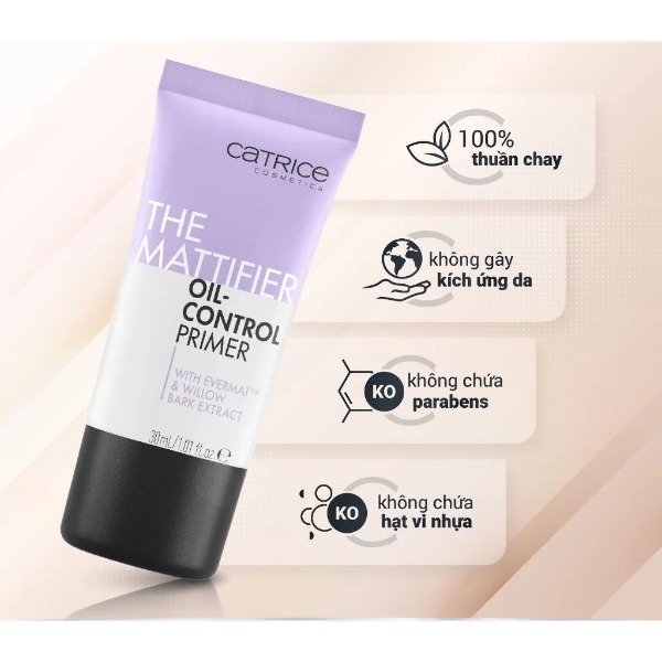 Kem Lót Catrice Primer Kiềm Dầu, Dưỡng Ẩm, Đều Màu 30ml