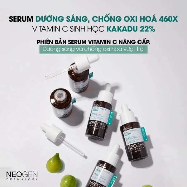 Serum Neogen Dermalogy Real Vitamin C Kakadu 22% Dưỡng Sáng Mờ Thâm 32g