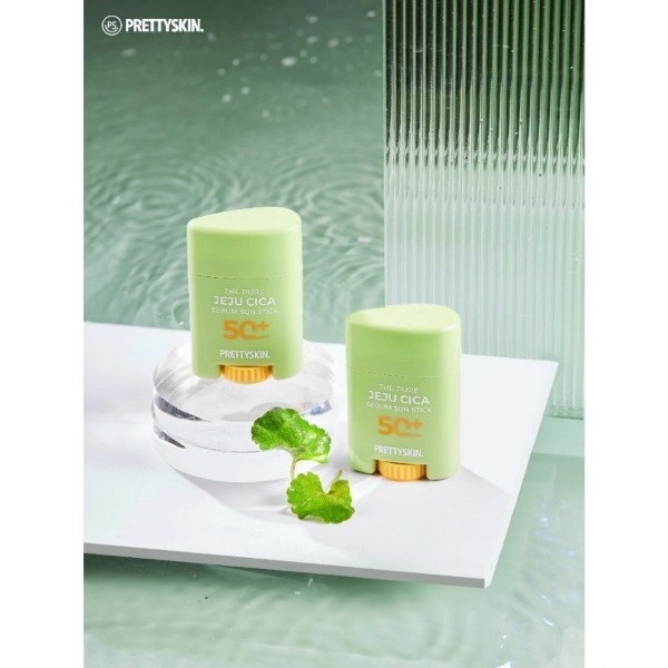 Sáp Chống Nắng Prettyskin The Pure Jeju Cica Sebum Sun Stick, Sáp Chống Nắng Rau Má,Sáp Chống Nắng Da Mụn SPF50+PA++++18g