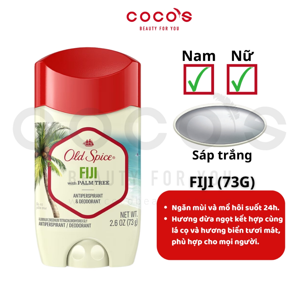 Sáp Khử Mùi Old Spice USA Lăn Sáp Khử Mùi & Giảm Tiết Mồ Hôi 73g/85g