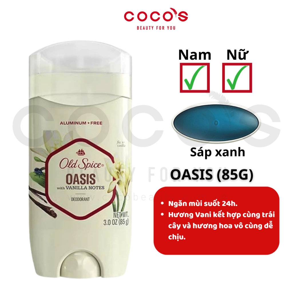 Sáp Khử Mùi Old Spice USA Lăn Sáp Khử Mùi & Giảm Tiết Mồ Hôi 73g/85g