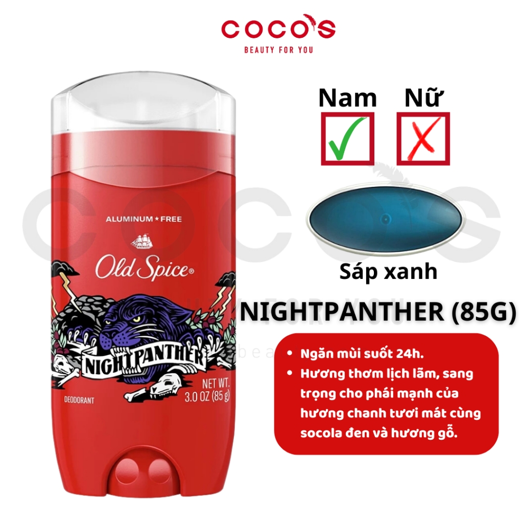 Sáp Khử Mùi Old Spice USA Lăn Sáp Khử Mùi & Giảm Tiết Mồ Hôi 73g/85g