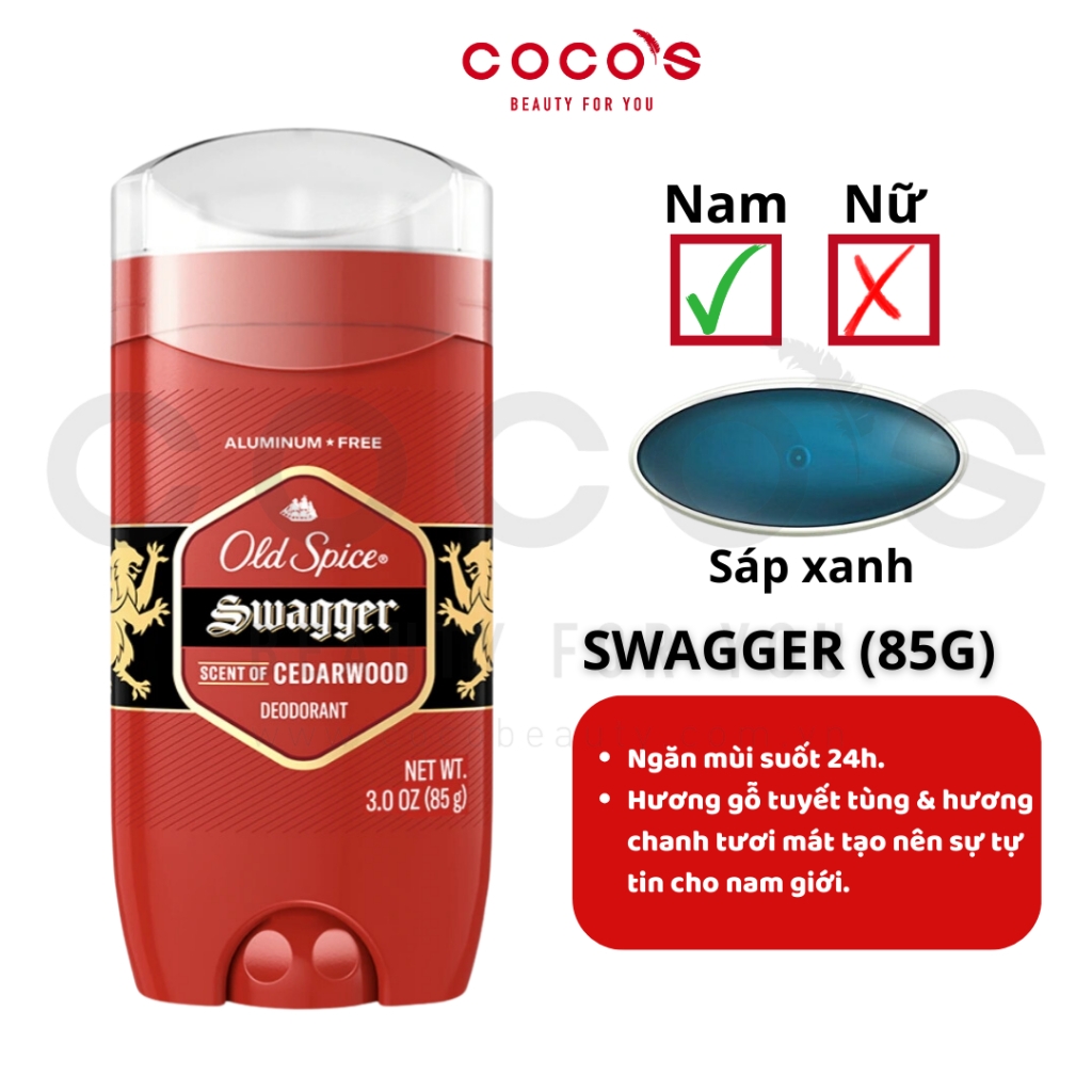 Sáp Khử Mùi Old Spice USA Lăn Sáp Khử Mùi & Giảm Tiết Mồ Hôi 73g/85g