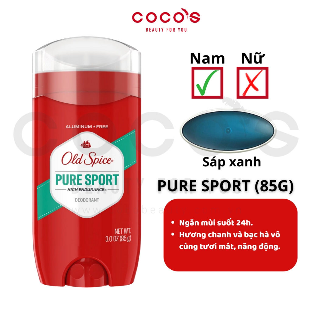 Sáp Khử Mùi Old Spice USA Lăn Sáp Khử Mùi & Giảm Tiết Mồ Hôi 73g/85g