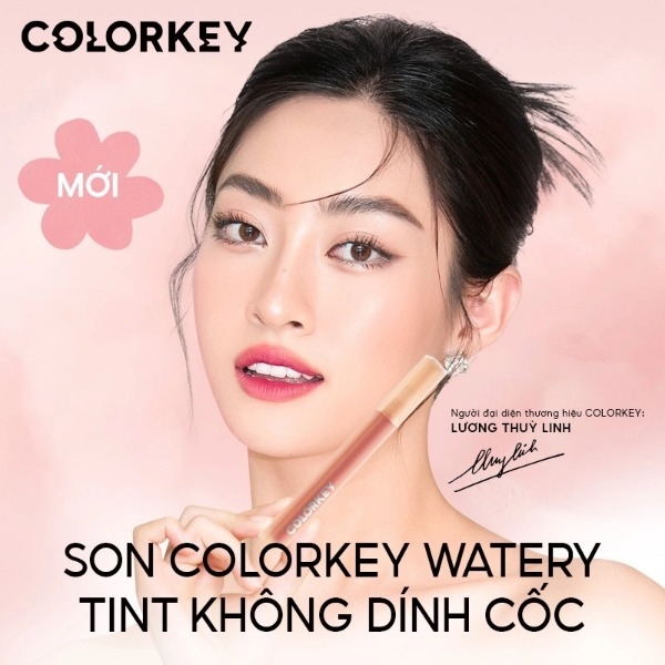 Son Bóng Colorkey Soft Matte Water Tint, Son Bóng, Son Kem Son Kem Lì Lâu Trôi 1.8g
