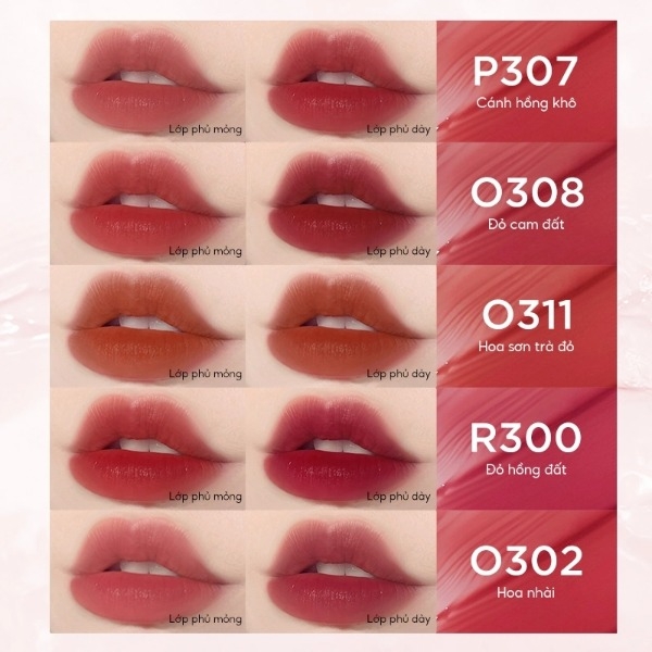 Son Bóng Colorkey Soft Matte Water Tint, Son Bóng, Son Kem Son Kem Lì Lâu Trôi 1.8g