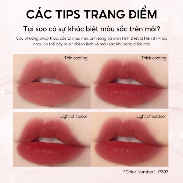 Son Bóng Colorkey Soft Matte Water Tint, Son Bóng, Son Kem Son Kem Lì Lâu Trôi 1.8g