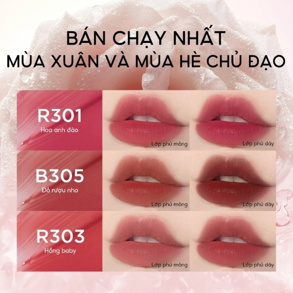 Son Bóng Colorkey Soft Matte Water Tint, Son Bóng, Son Kem Son Kem Lì Lâu Trôi 1.8g