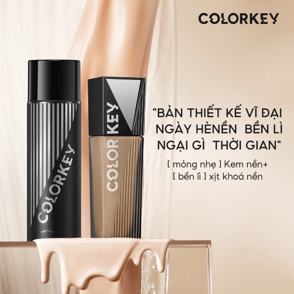 Kem Nền Colorkey Matte Flawless Liquid Foundation Mịn Lì Lâu Trôi 30g
