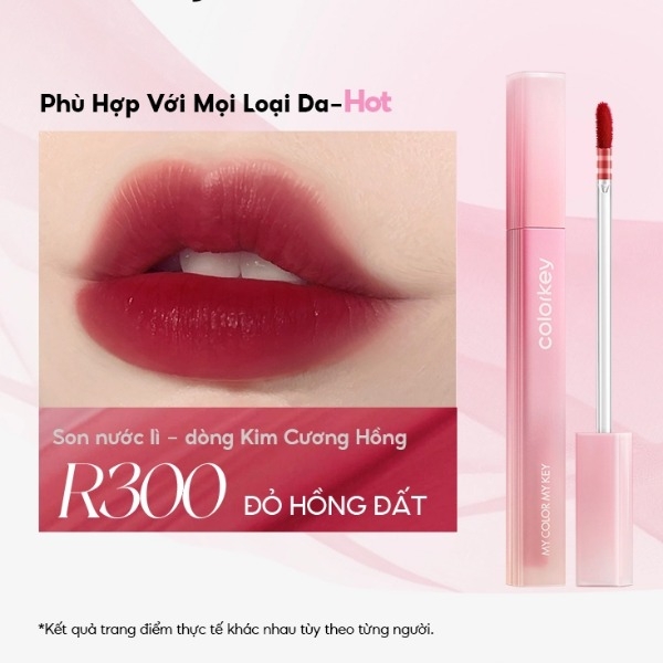 Son Bóng Colorkey Soft Matte Water Tint, Son Bóng, Son Kem Son Kem Lì Lâu Trôi 1.8g