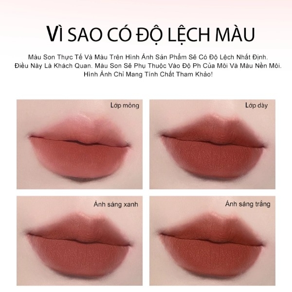 Son Môi Colorkey Mousse Lip Mud Matte, Son Môi Nhung, Son Môi Kem Bùn 2g