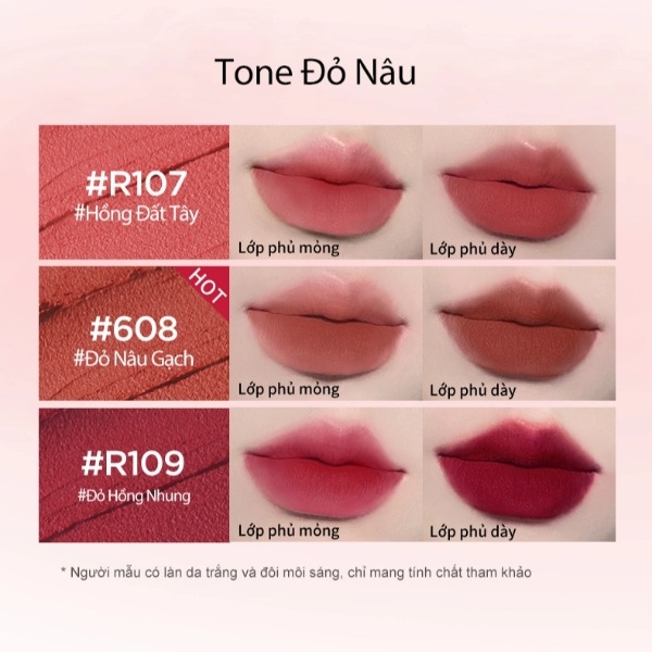 Son Môi Colorkey Mousse Lip Mud Matte, Son Môi Nhung, Son Môi Kem Bùn 2g