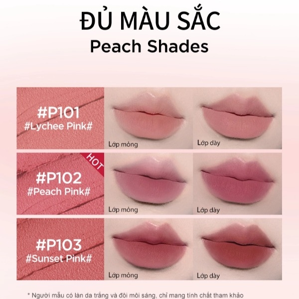 Son Môi Colorkey Mousse Lip Mud Matte, Son Môi Nhung, Son Môi Kem Bùn 2g