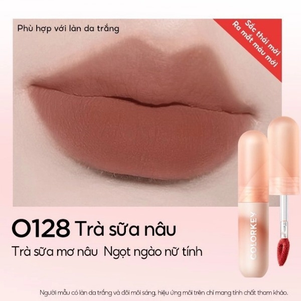 Son Môi Colorkey Mousse Lip Mud Matte, Son Môi Nhung, Son Môi Kem Bùn 2g