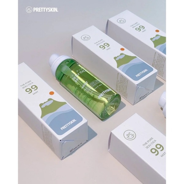 Xịt Khoáng Pretty Skin The Pure Jeju Cica 99 Mist, Xịt Khoáng Rau Má, Xịt Khoáng Làm Dịu Da 100ml