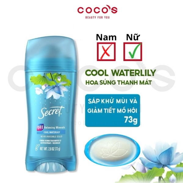 Gel Ngăn Tiết Mồ Hôi Và Khử mùi Secret Nhiều Mùi Hương 73g