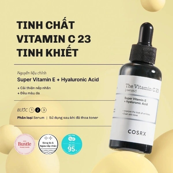 Serum Cosrx The Vitamin C 23, Serum Dưỡng Trắng, Serum Dưỡng Sáng Serum Mờ Thâm, Serum Giảm Lão Hóa 20ml