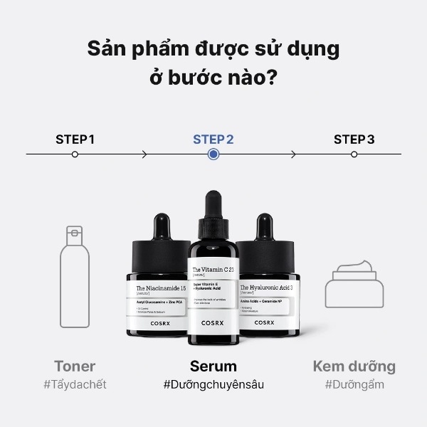 Serum Cosrx The Hyaluronic Acid 3, Serum Cấp Ẩm, Serum Dưỡng Ẩm 20ml