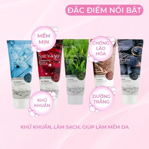 Sữa rửa mặt 3w Clinic Cleansing Foam 100ml