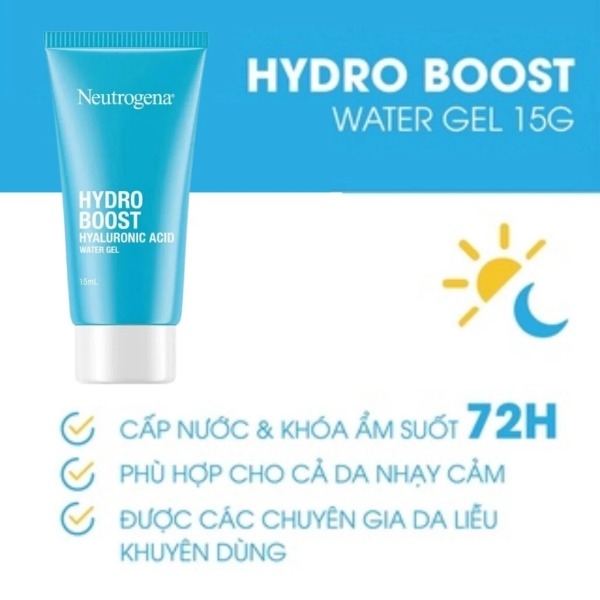 [TRIAL SIZE] Kem Dưỡng Ẩm Cấp Nước Cho Da Dầu Neutrogena Hydro Boost Water Gel Mini 15g