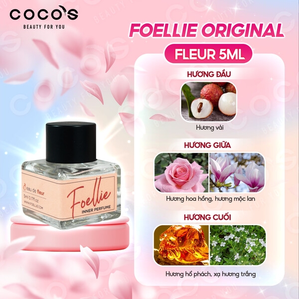 Nước Hoa Vùng Kín Foellie Eau De Innerb Perfume Cho Nữ (5ml/10ml)