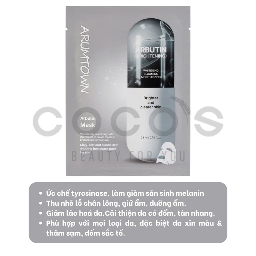 Mặt Nạ Arumtown Mask Mặt Nạ Giảm Lão Hóa, Mặt Nạ Dưỡng Sáng, Mặt Nạ Cấp Ẩm 23ml