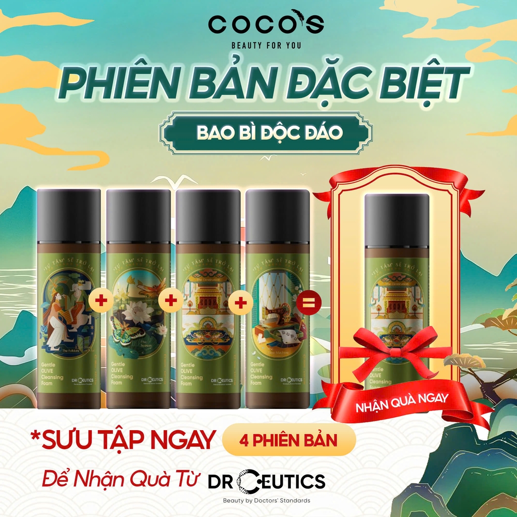 [DRCEUTICS] SỮA RỬA MẶT OLIVE DRCEUTICS - PHIÊN BẢN TỰ TÂM