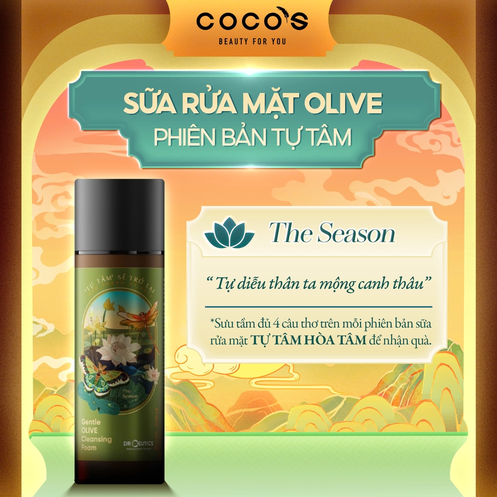 [DRCEUTICS] SỮA RỬA MẶT OLIVE DRCEUTICS - PHIÊN BẢN TỰ TÂM