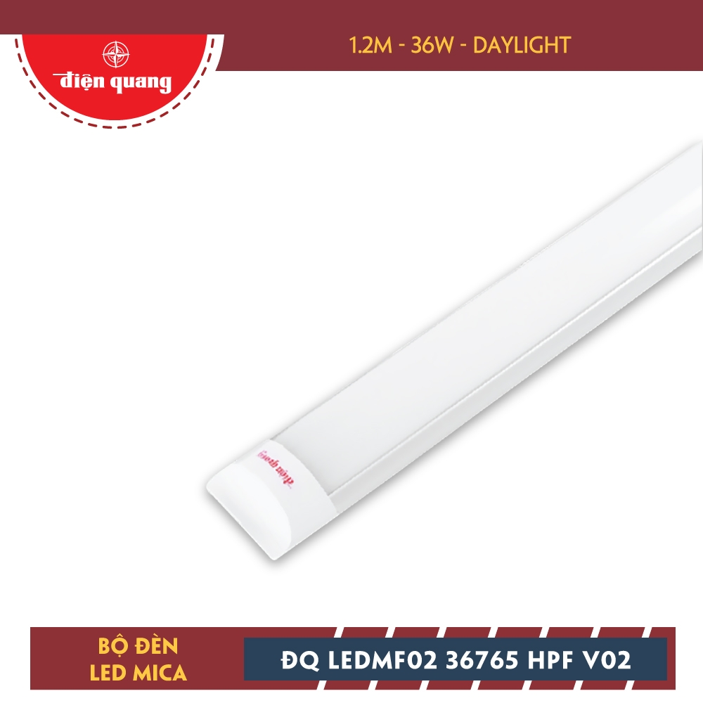 Bộ đèn LED Mica Điện Quang ĐQ LEDMF02 36765 HPF V02(1.2m 36w daylight)
