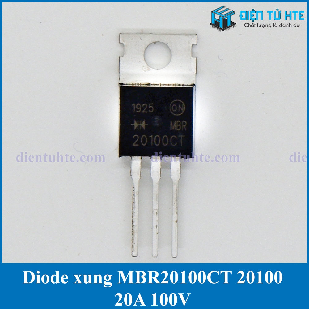 1 Diode Schottky MBR20100CT 20A 100V TO-220 - Pour Circuits électroniques, Neuf
