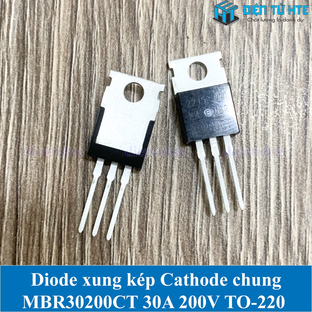 2 Diodes Schottky MBR30200CT – Redressement 200V 30A – Boîtier TO220AB – Pour électronique Puissance - 2