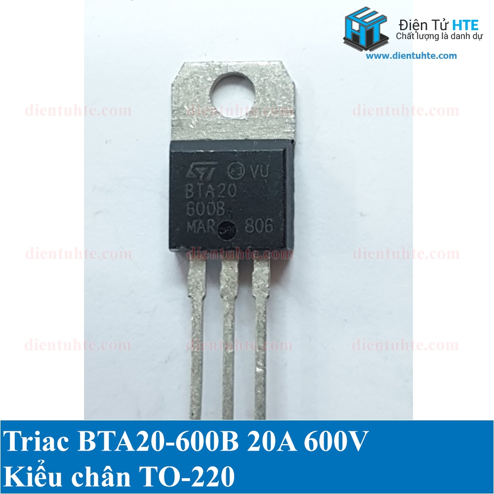 Triac BTA20-600B TO220 | Điện Tử HTE