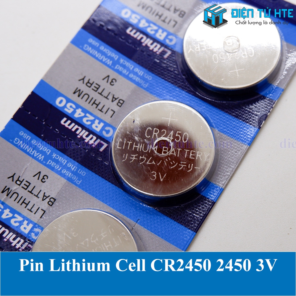 Pin Lithium Cell CR2450 2450 3V (trong vỉ) | Điện Tử HTE