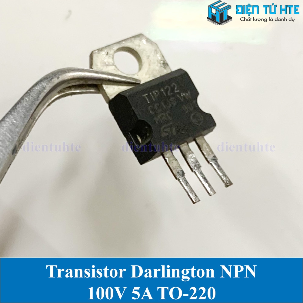 [THÁO MÁY] Transistor Darlington NPN TIP122 5A 100V TO-220 | Điện Tử HTE