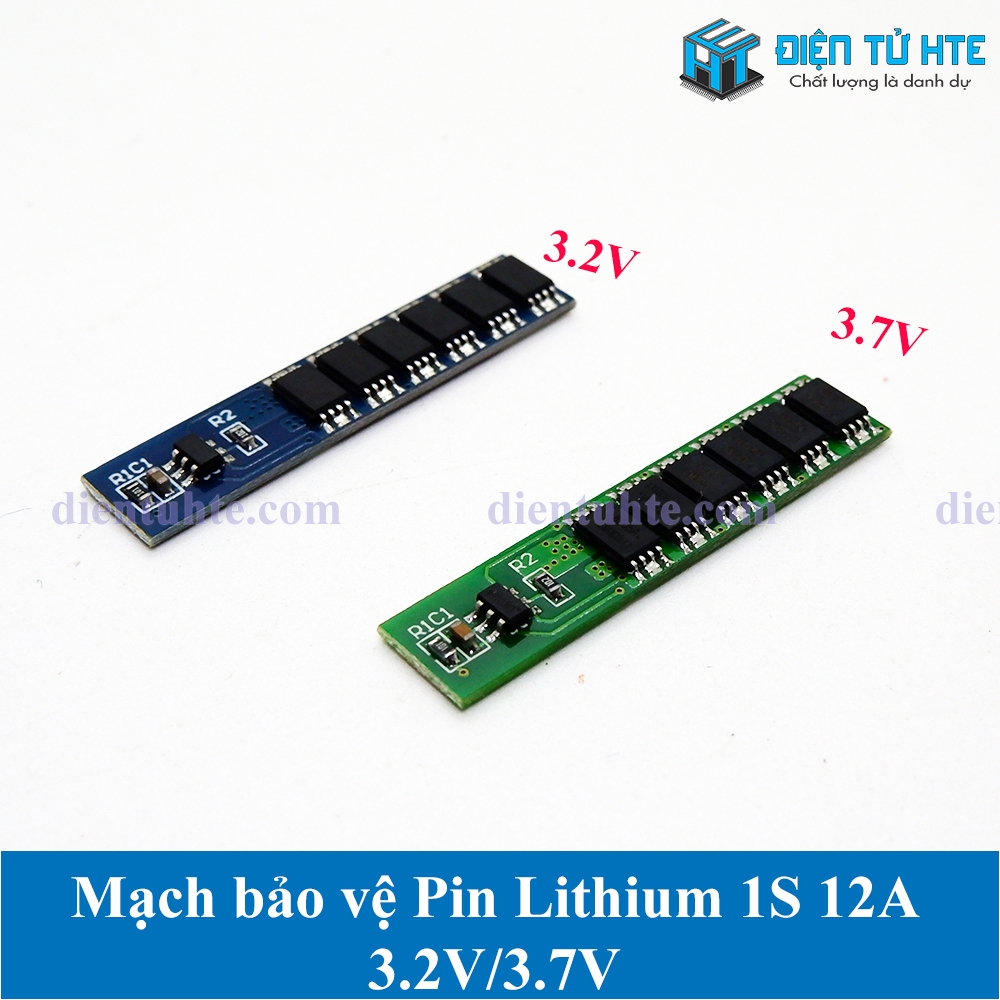 Mạch sạc Bảo vệ Pin 1S 3.7V 3.2V 12A | Điện Tử HTE