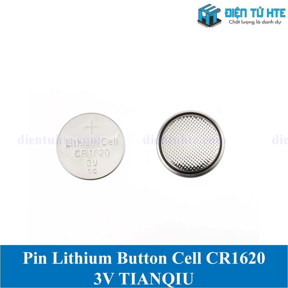 Pin Lithium Cell TIANQIU CR1620 1620 3V (Trong vỉ) | Điện Tử HTE