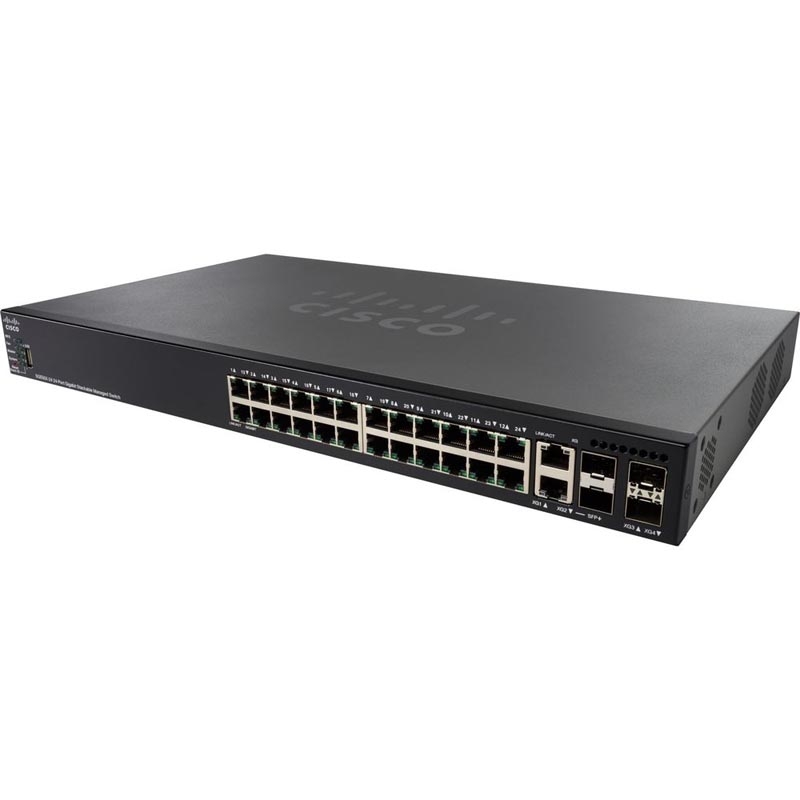 24-Port Gigabit Stackable Managed Switch CISCO SG550X-24-K9-EU