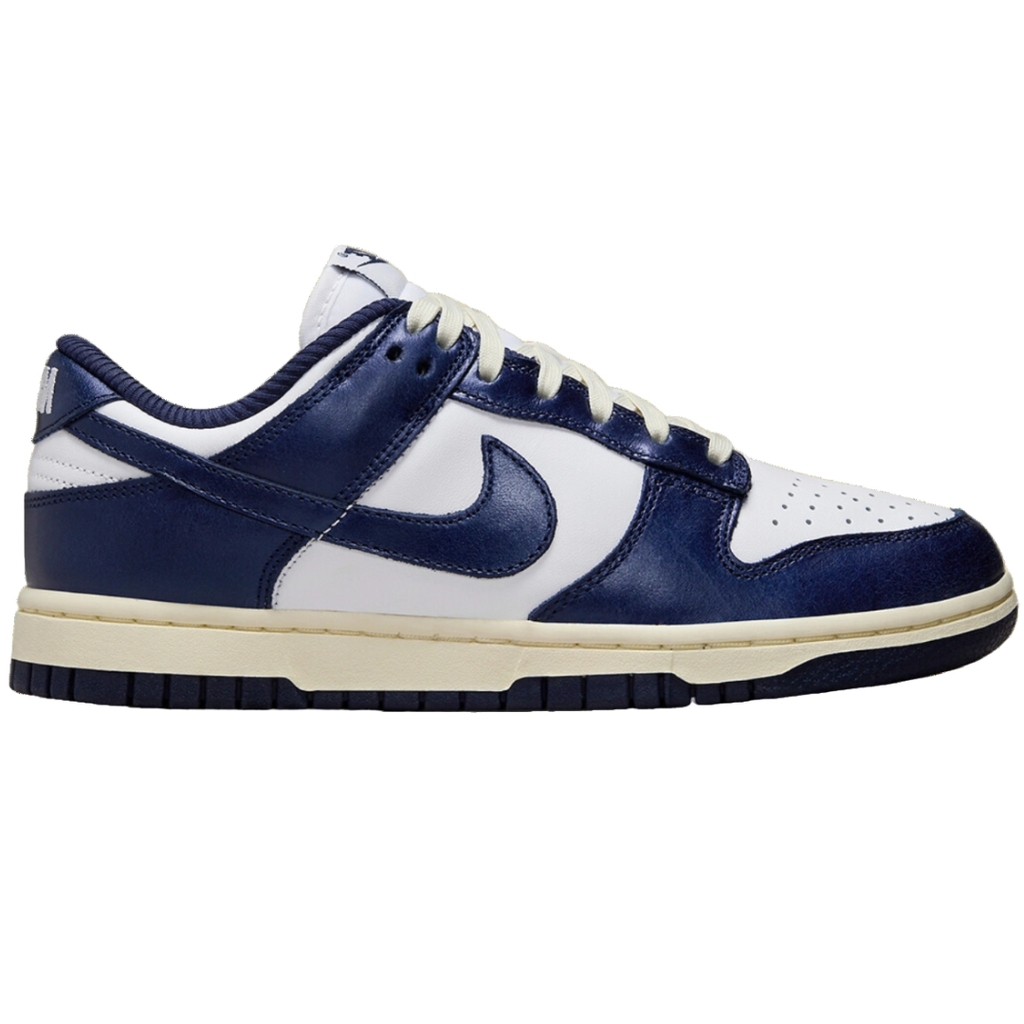 Nike Dunk Low Premium Vintage Navy Womens | FN7197-100