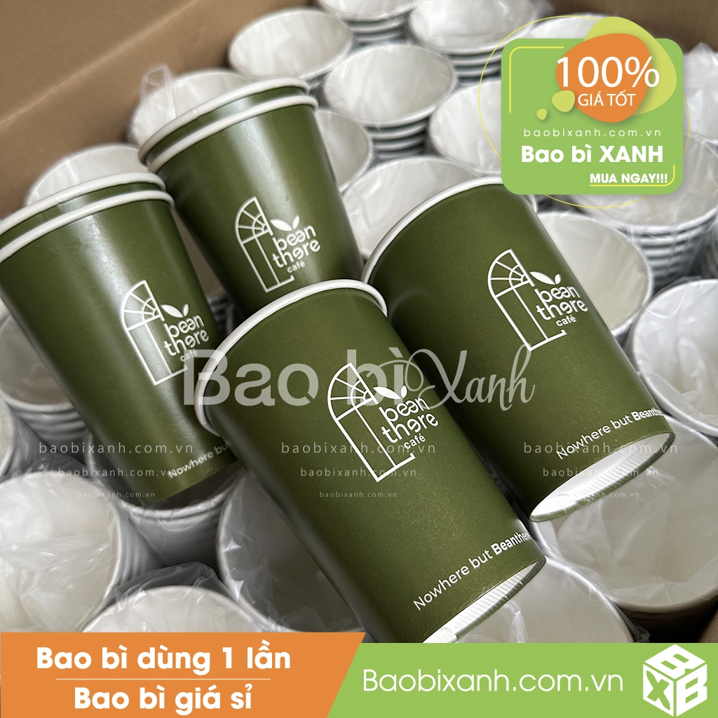 Ly giấy Bean There Cafe
