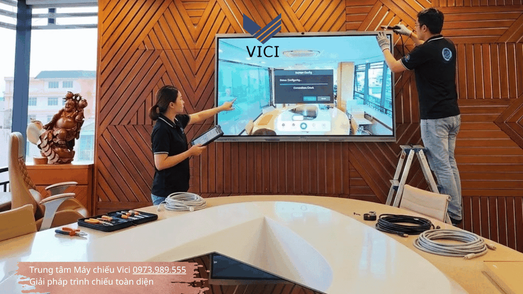 Lắp đặt màn hình tương tác cho doanh nghiệp