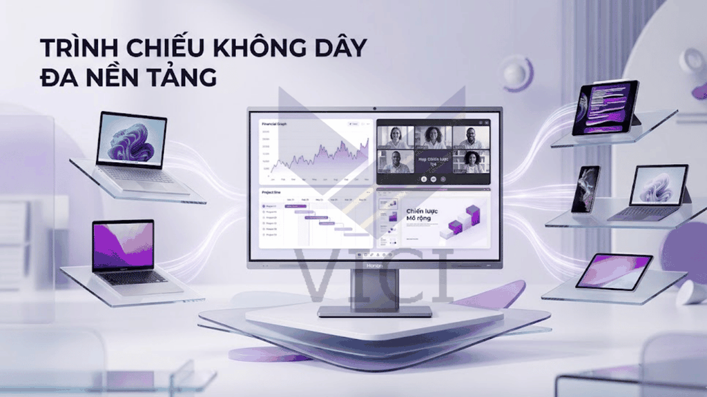 Tính năng trình chiếu không dây đa nền tảng của màn hình tương tác Horion