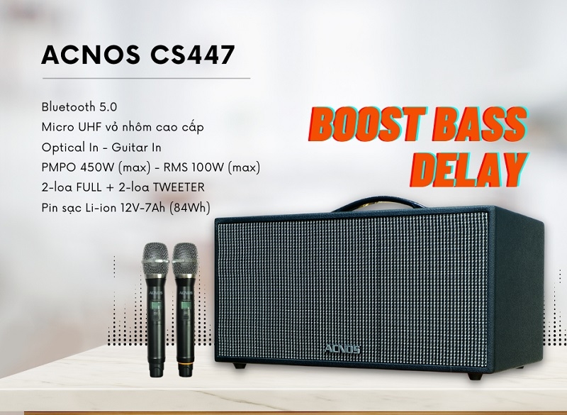 Loa ACNOS CS447 - Dàn âm thanh karaoke hay nhất 2022