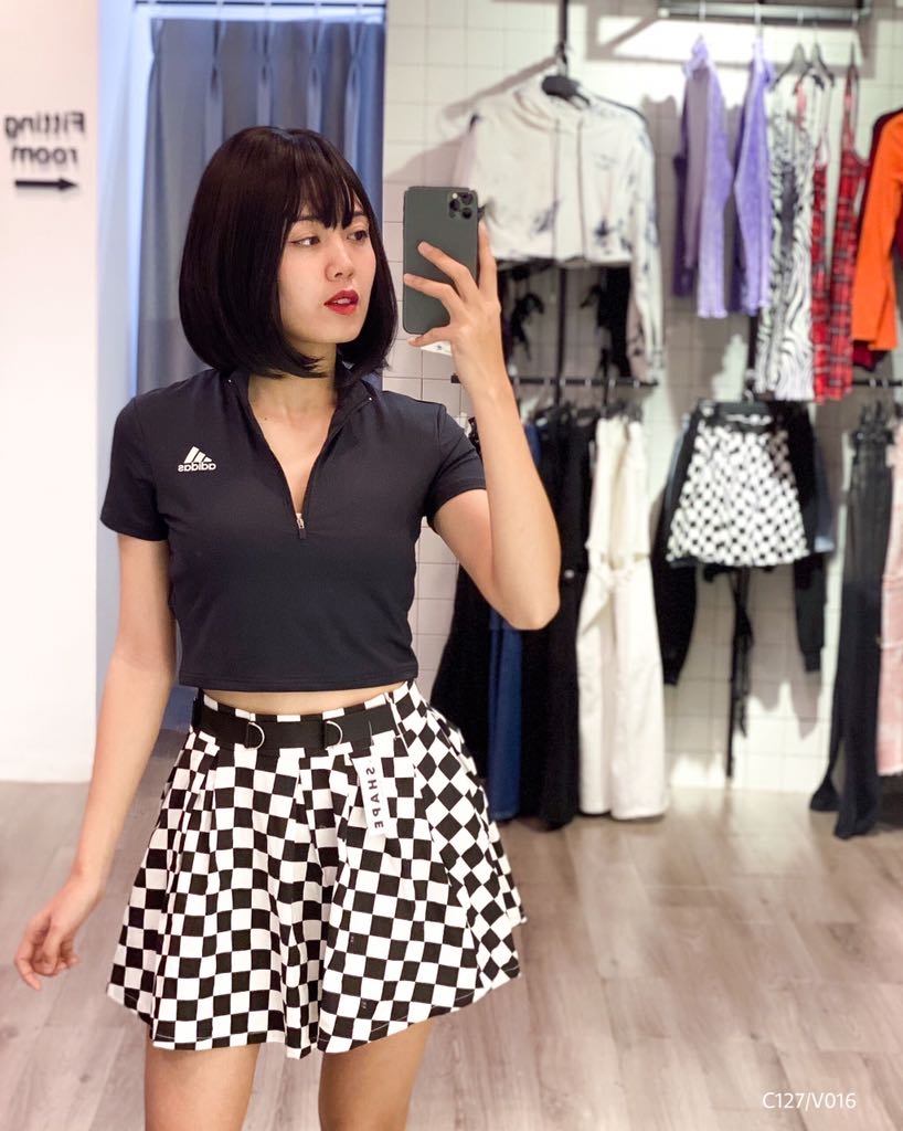 Chân váy ngắn chữ A, họa tiết caro Don't Kill My Vibe | Loli Checked Skirt  – Shop local brand Việt Nam