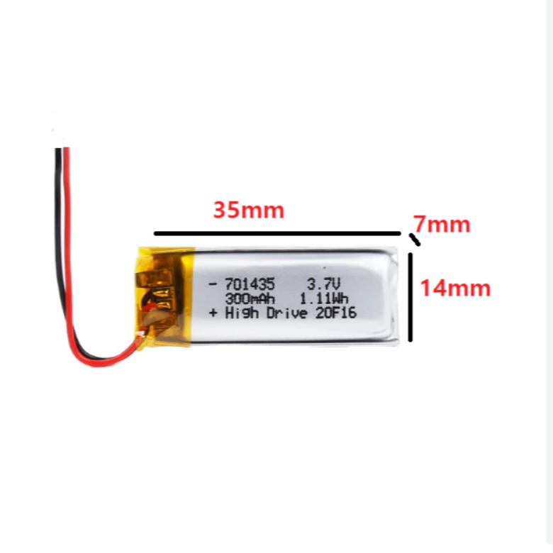 Pin 3.7V Li-Po (Li-Polyme) Dùng Cho Hộp Sạc Tai Nghe và Các Thiết Bị Điện Tử