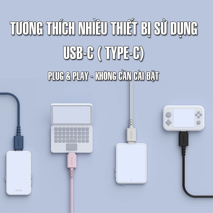 Tai Nghe Nhét Tai Có Dây Sony IER-EX15C Cổng USB-C